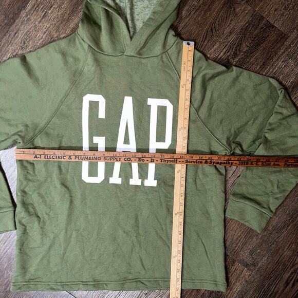 NWOT GAP Factory Olive Green Logo Hoody Hoodie XL - Picture 2 of 9